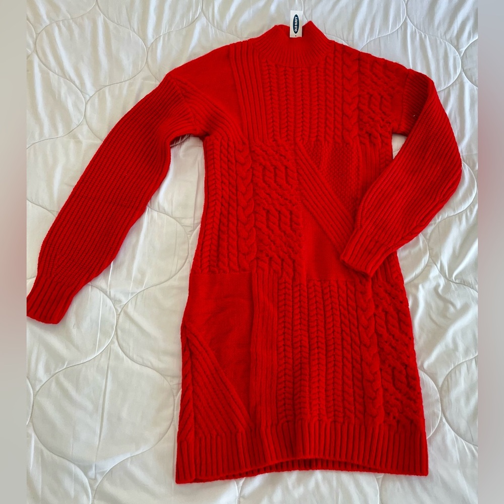 Bright Red Sweater Dress